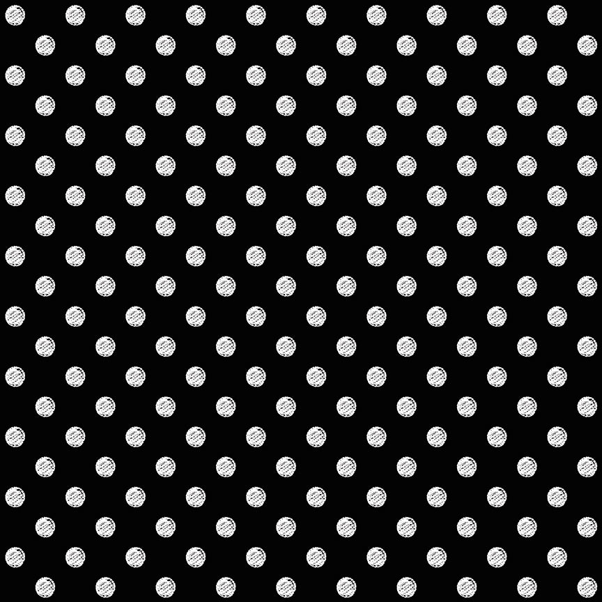Coffee Chalk Polka Dots Black Riley Blake Designs