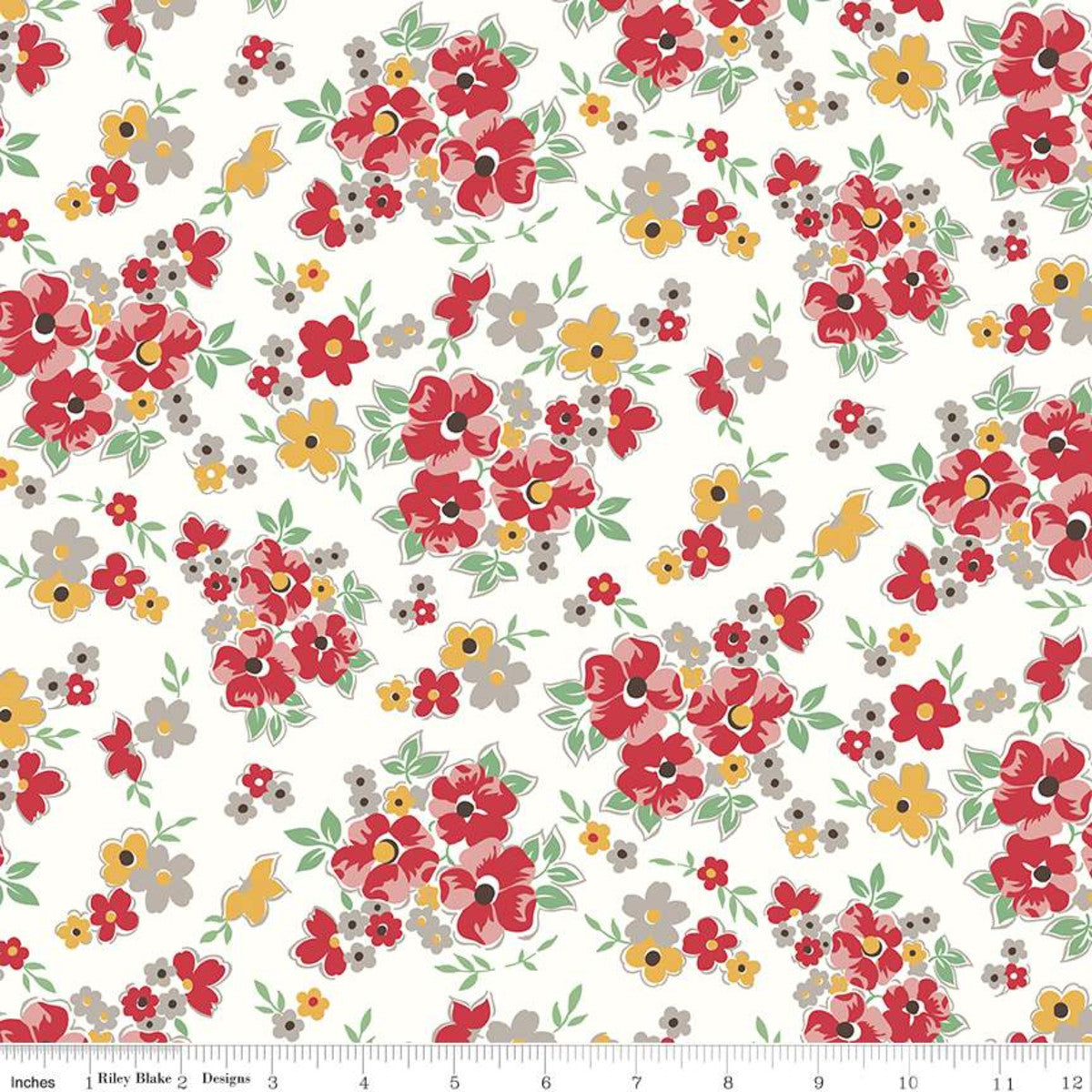 Cook Book Floral Cayenne by Lori Holt