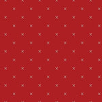 Bee Cross Stitch Barn Red by Lori Holt and Riley Blake Designs