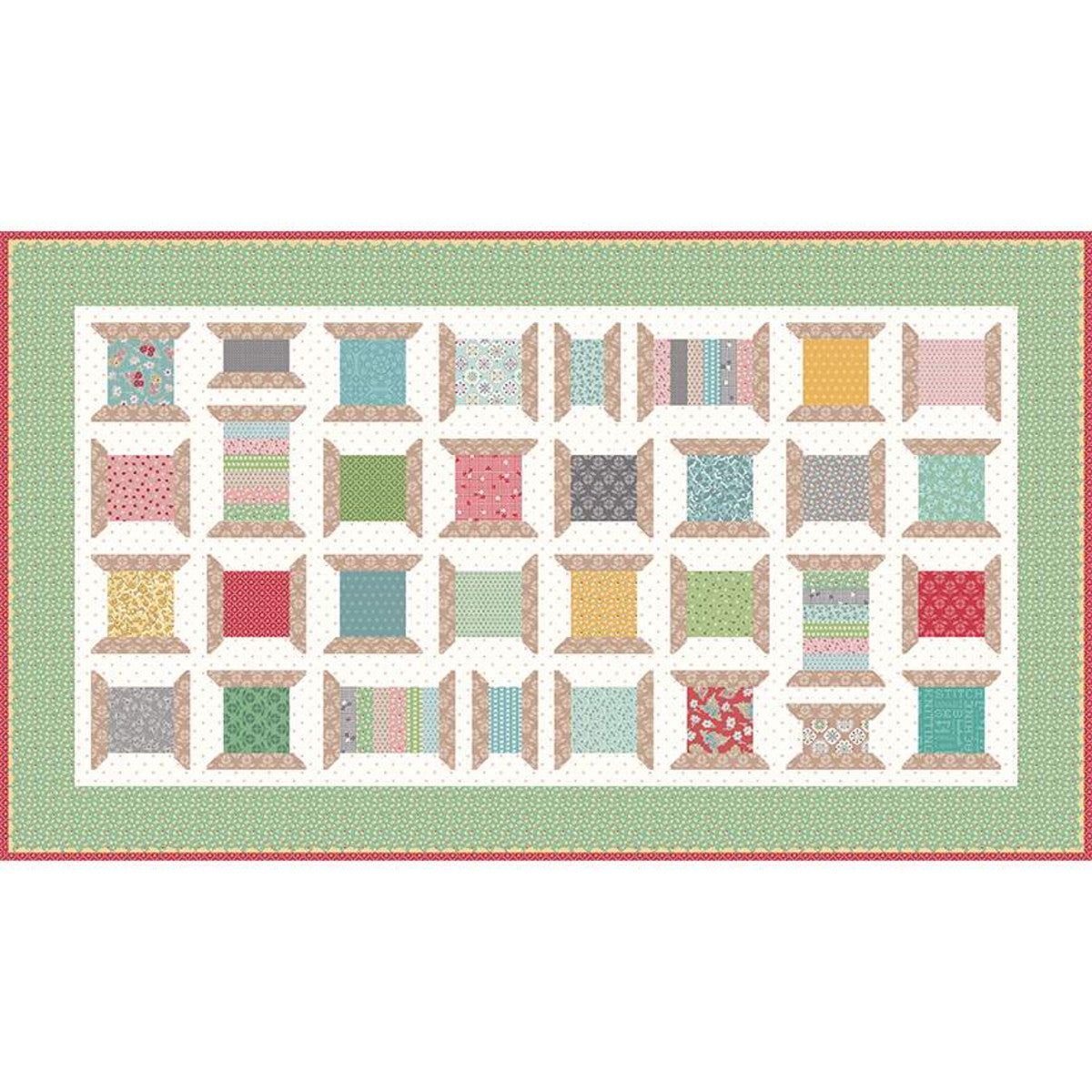 The Spools & Bobbin Runner Boxed Kit by Lori Holt