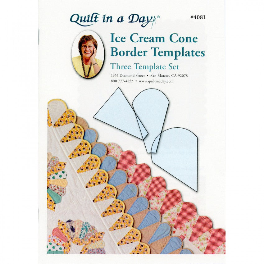 Ice Cream Cone Border Templates by Eleanor Burns – Beans and Stitches ice-cream-cone-border-templates-by-eleanor-burns-beans-and-stitches