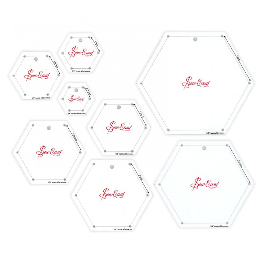 Sew Easy Hexagon Template Set