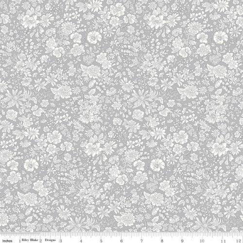 Emily Belle Steel By Liberty Fabrics For Riley Blakes Designs