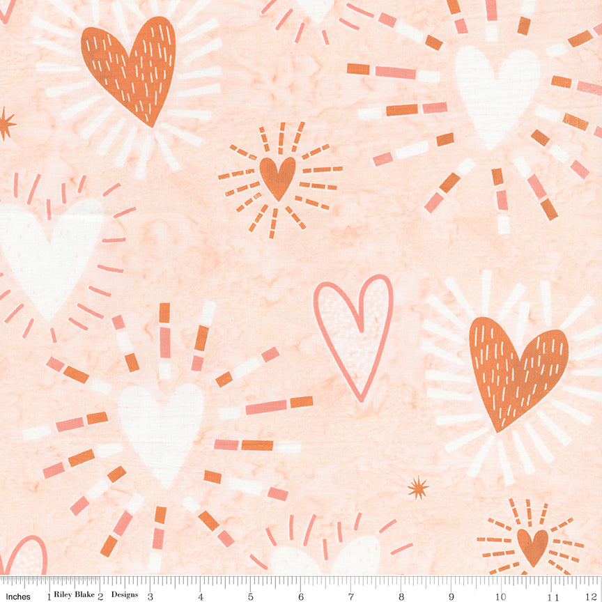 Batiks Boho Creamsicle by Jennifer Long