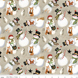 Northern Christmas Snowmen Neutral by Teresa Kogut for RBD