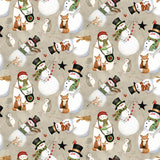 Northern Christmas Snowmen Neutral by Teresa Kogut for RBD