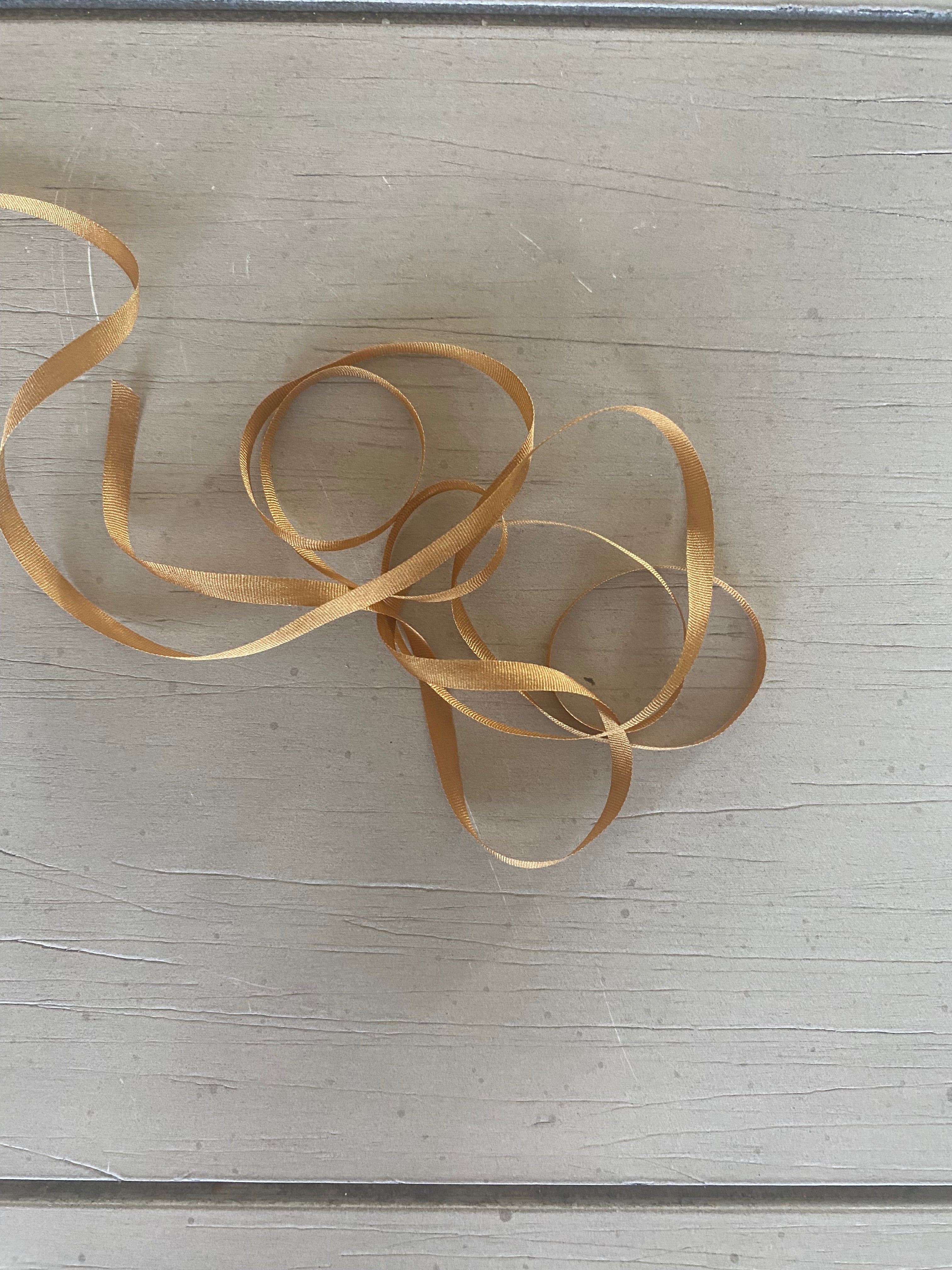 Golden tan ribbon