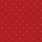 Bee Cross Stitch Barn Red by Lori Holt and Riley Blake Designs