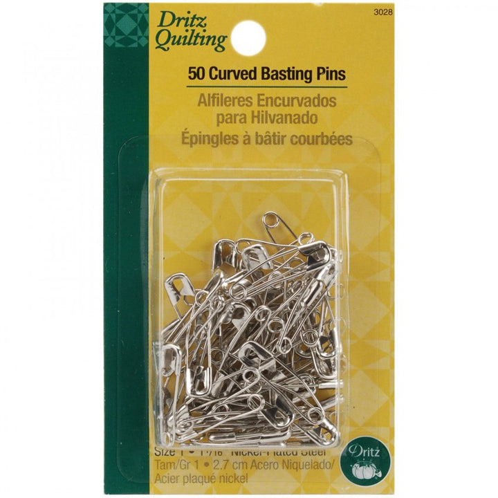 curved basting pins