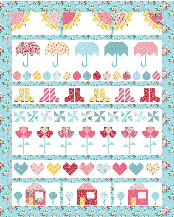 Beverly McCullough Singing in the Rain Row-by-Row Quilt Pattern