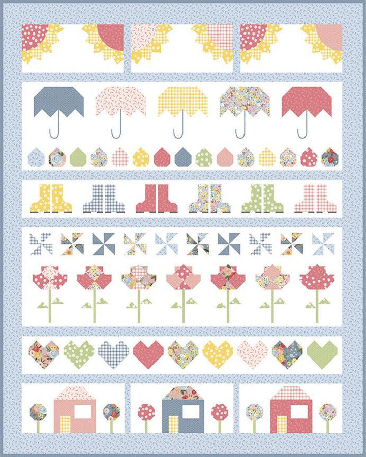 Beverly McCullough Singing in the Rain Row-by-Row Quilt Pattern