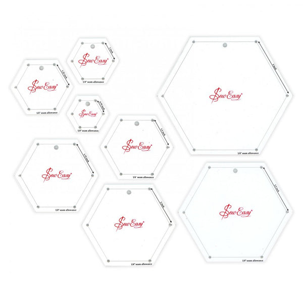 Sew Easy Hexagon Template Set