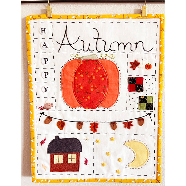 Happy Autumn Embroidery Quilt Kit