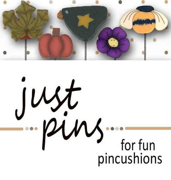 Just Pins Pumpkin Harvest Handmade Button Pin Set